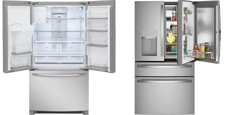 GE vs Frigidaire Refrigerators design