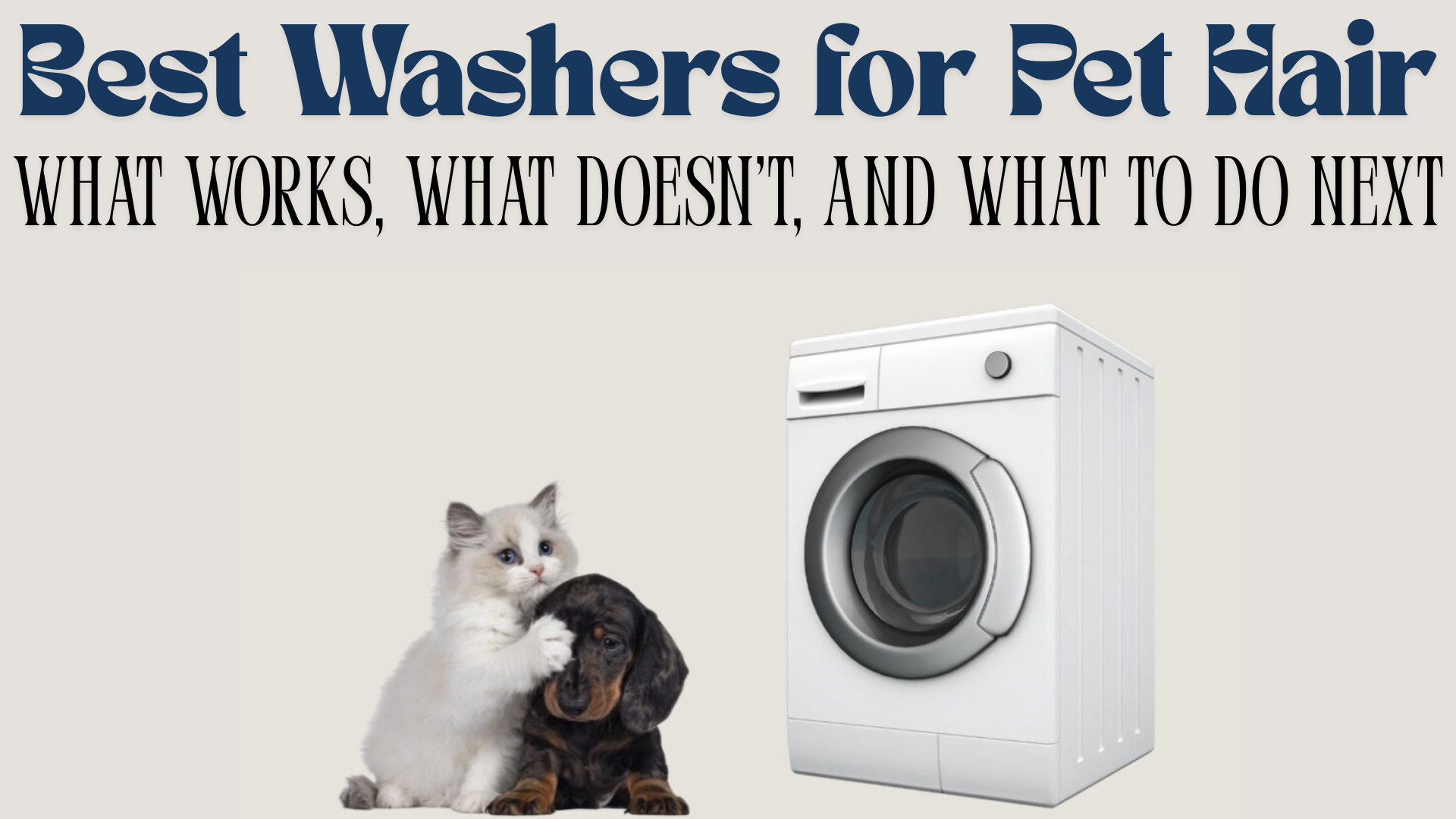 Best Washers for Pet Hair