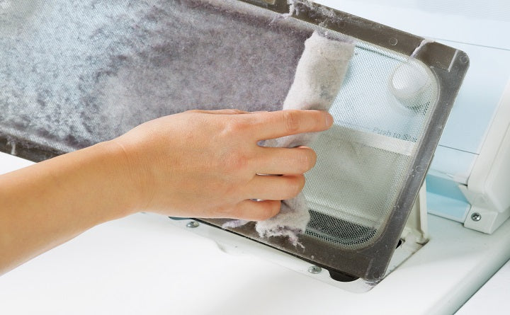 cleaning dryer lint filter