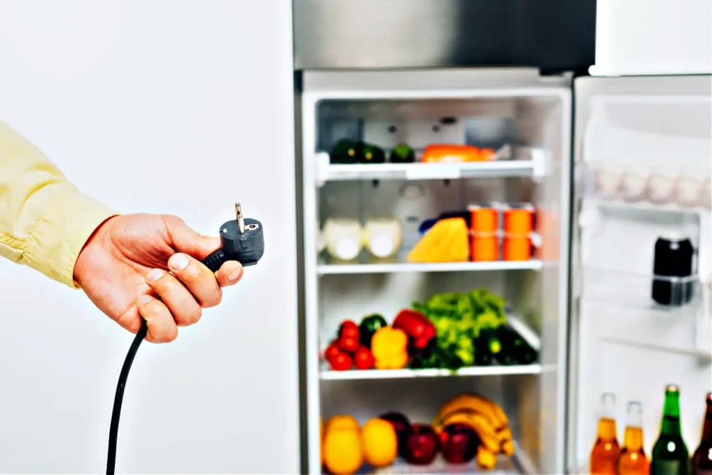 unplugged refrigerator