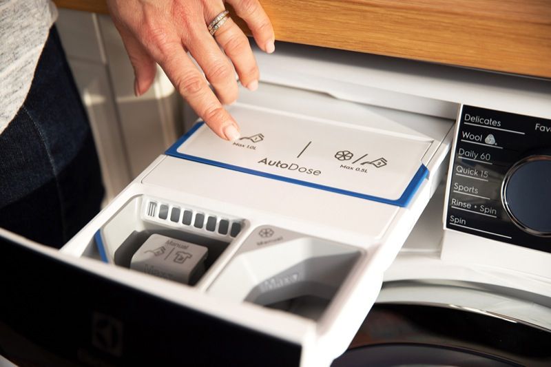AutoDose feature on an Electrolux washing machine
