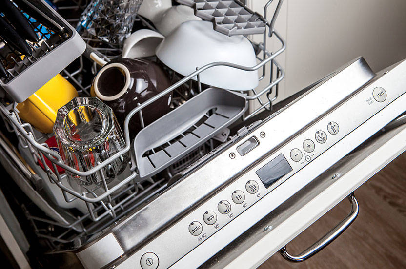 image shows a Bosch dishwasher