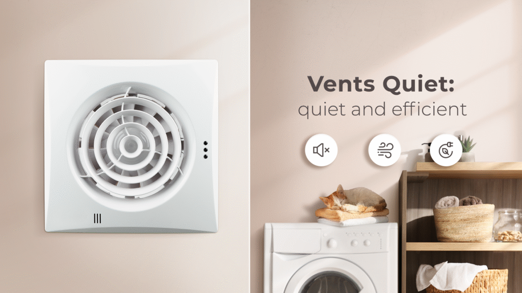 Vents Quiet-Style bathroom extractor fan