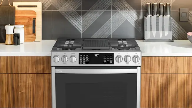 a GE Profile 30" Smart Slide-In Induction Range