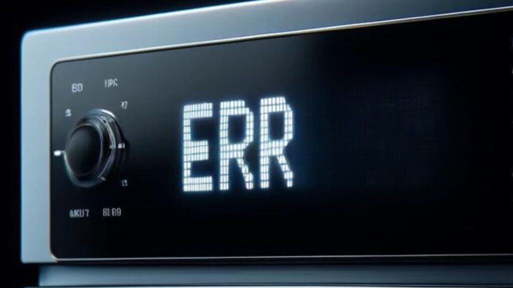 a common error code "ERR" on an electronic appliance