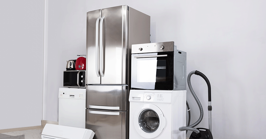a collection of household appliances