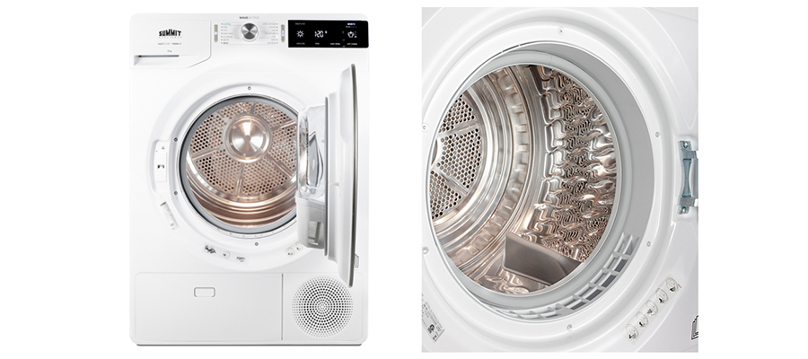 a Summit 24" wide heat pump dryer