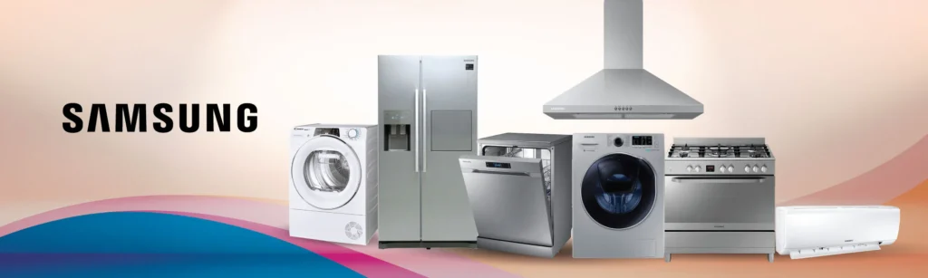 a range of Samsung home appliances