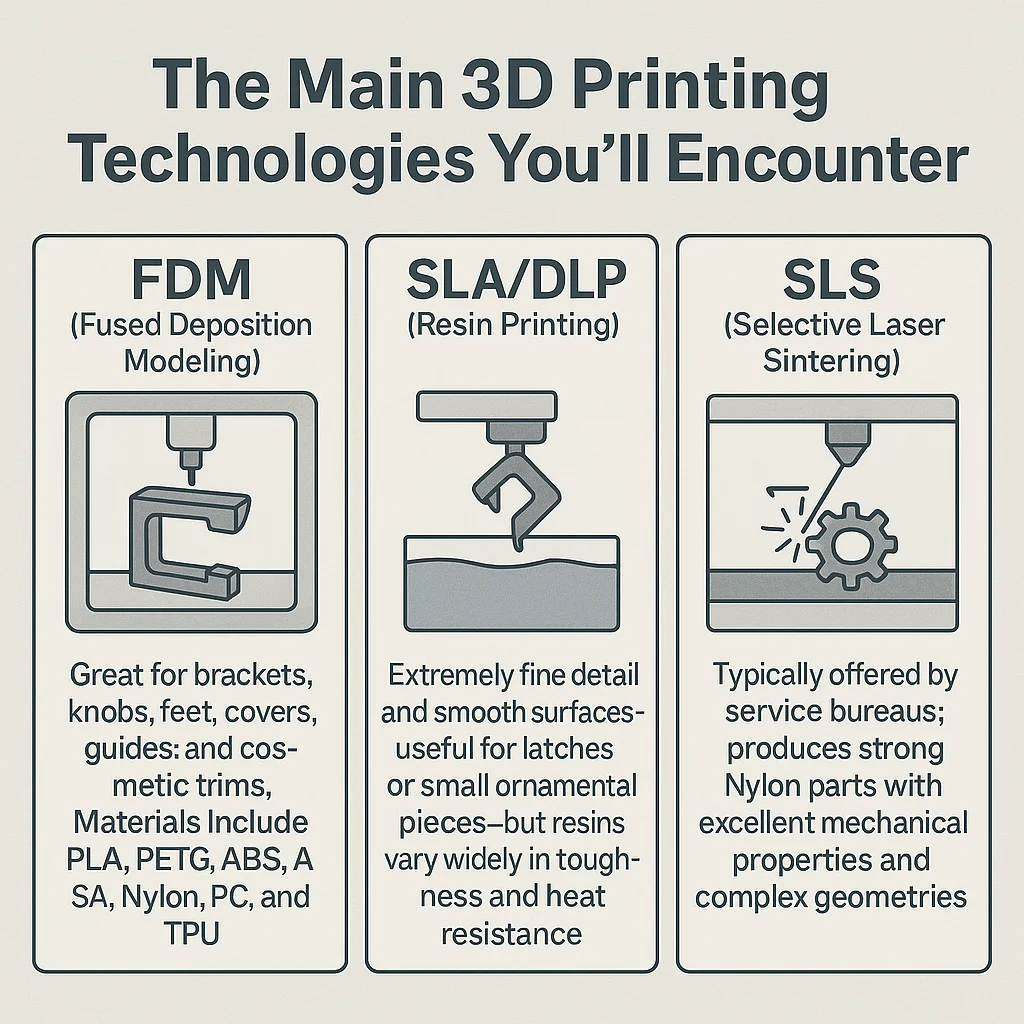 The Main 3D Printing Technologies You’ll Encounter