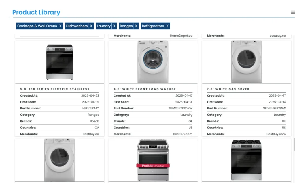 an e-commerce or product management system