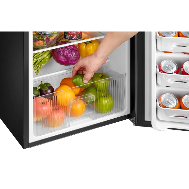 It is designed for small spaces, making it suitable for offices, dorms, or studios. 