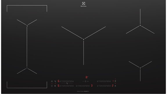 an Electrolux 90cm UltimateTaste 700 5-zone induction cooktop