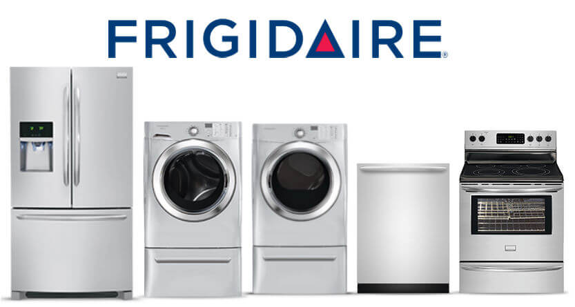 a line of Frigidaire home appliances