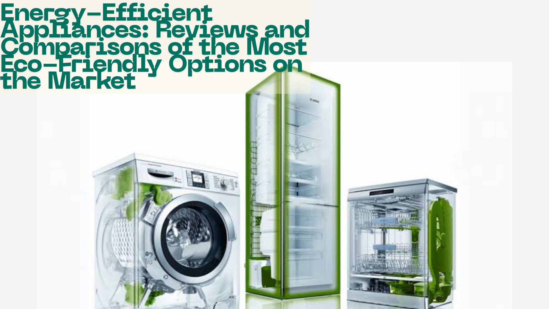 Energy-Efficient Appliances: Reviews and Comparisons of the Most Eco-Friendly Options on the Market