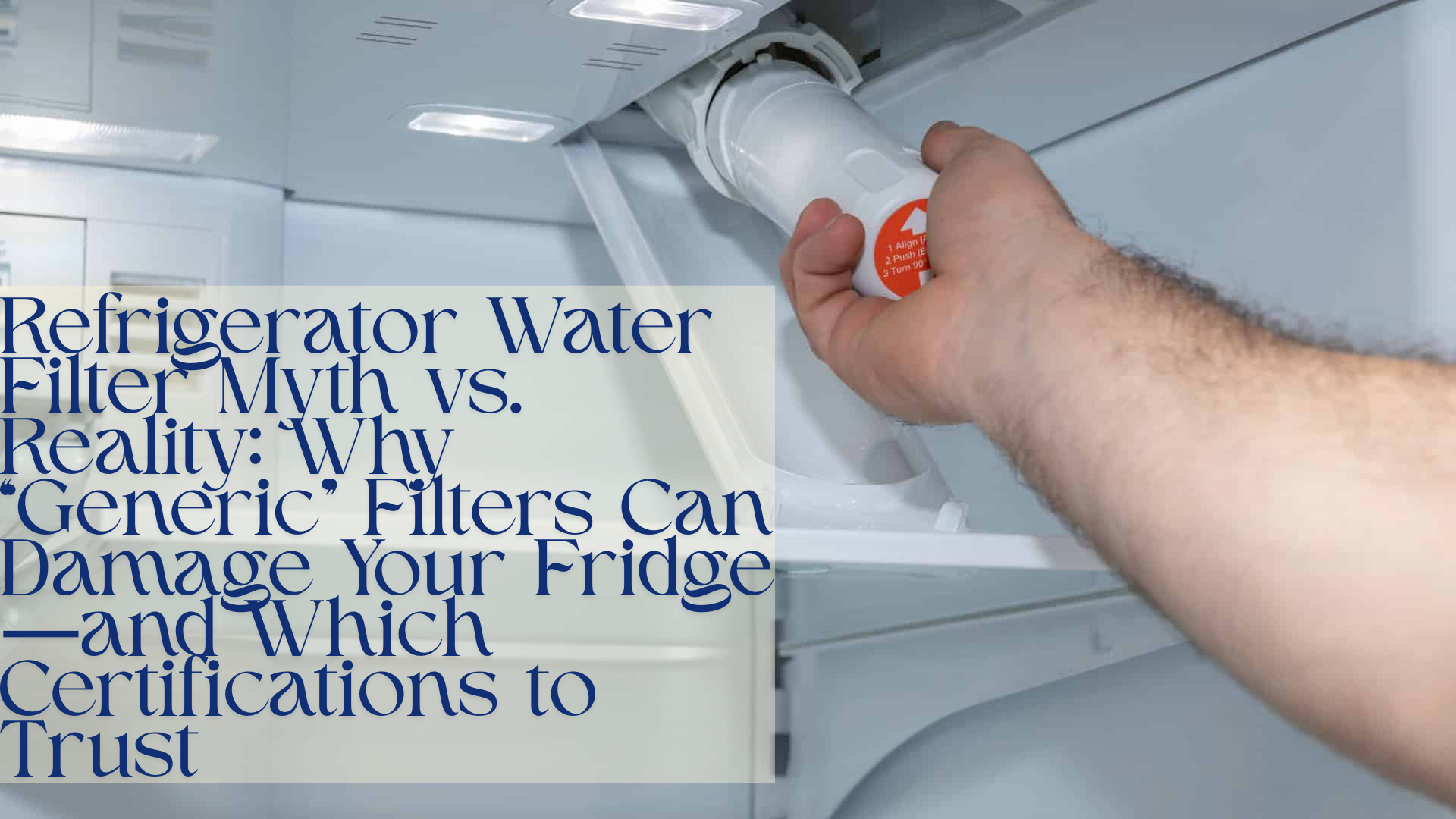 Refrigerator Water Filter Myth vs. Reality: Why “Generic” Filters Can Damage Your Fridge—and Which Certifications to Trust