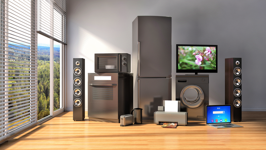 a collection of home appliances