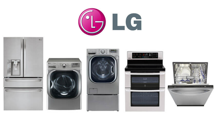 LG is highly rated for its front-load washers and dishwashers based on service-rate reporting.