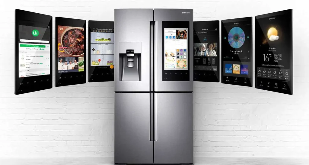 a Samsung Family Hub refrigerator