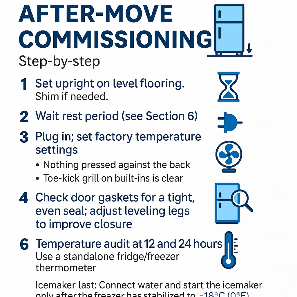 After-move commissioning