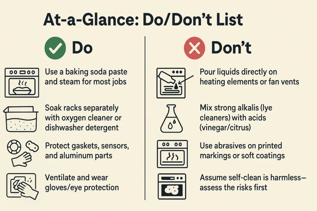 At a Glance: Do Don’t List