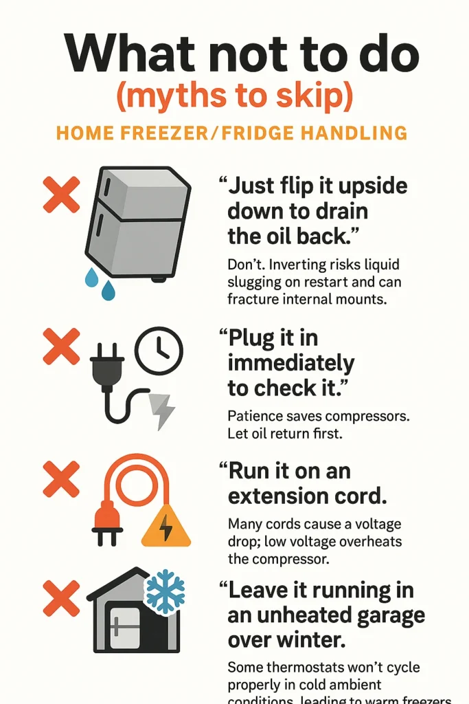 What not to do (myths to skip)